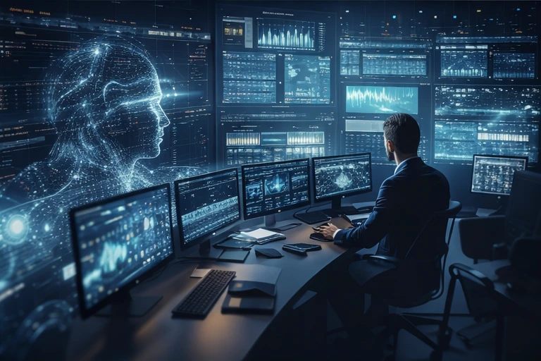 Advanced AI-led infrastructure and digital operations environment